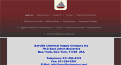 Desktop Screenshot of bayvillechemical.net
